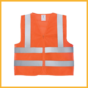 CHALECO DE SEGURIDAD TELA NARANJA