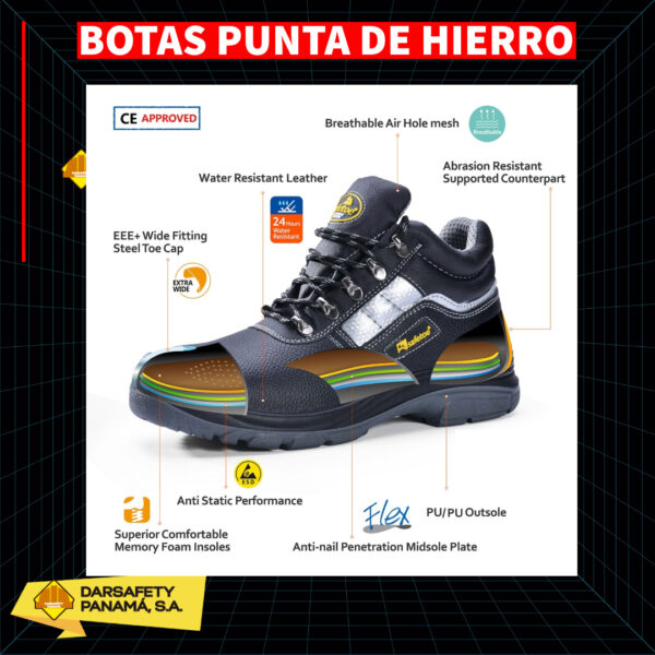 BOTAS SEGURIDAD PUNTA HIERRO